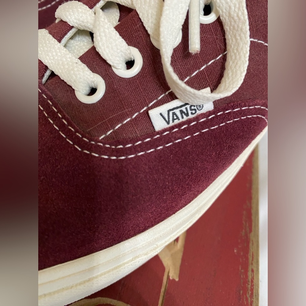 Vans Comfycush Era Shoes Suede sneakers, Wine Red, Men’s Size 8.5, Women’s 10 - Picture 3 of 12
